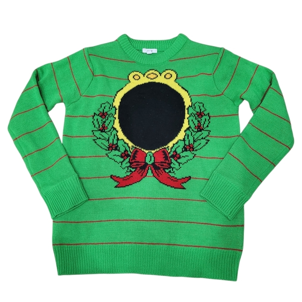2/$20 Ardene Christmas Green Sweater Size: Small